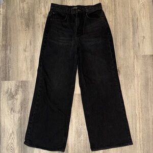 Urban Outfitters Black Wide Leg Jeans